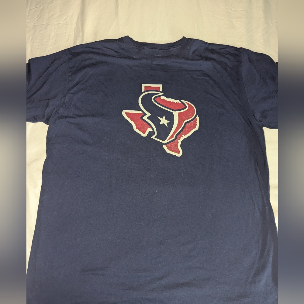 Fanatics Men's 3XLB Houston Texans Blue Short Sleeve Graphic Print T-Shirt